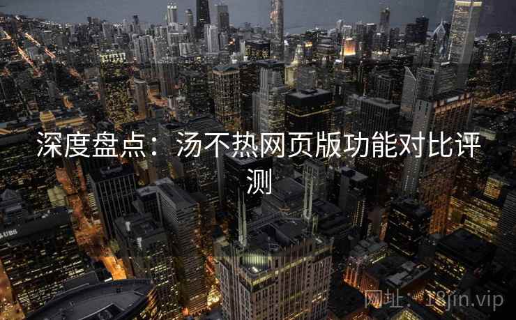 深度盘点：汤不热网页版功能对比评测