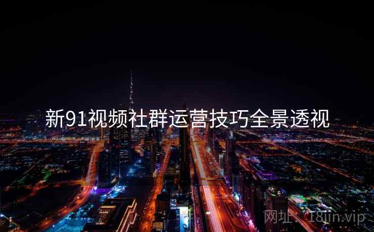 新91视频社群运营技巧全景透视