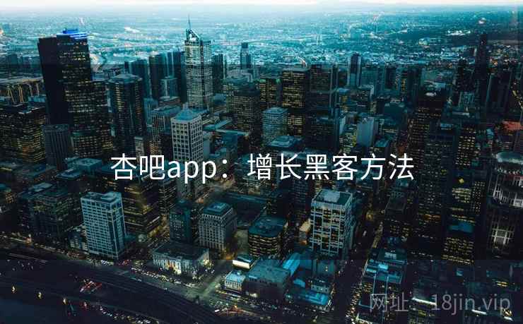 杏吧app：增长黑客方法