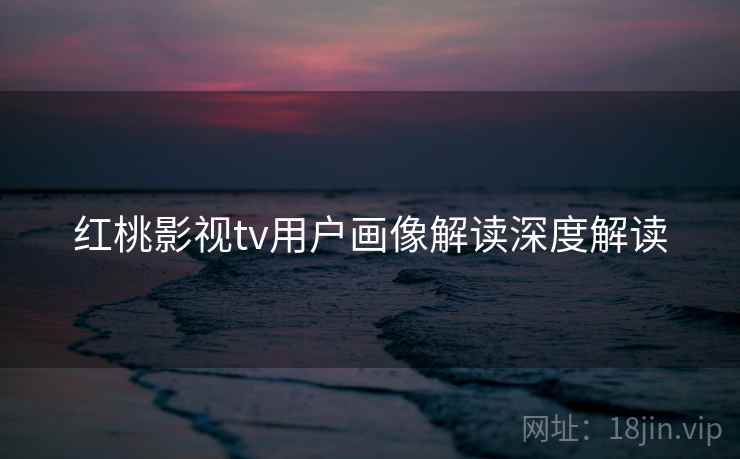 红桃影视tv用户画像解读深度解读