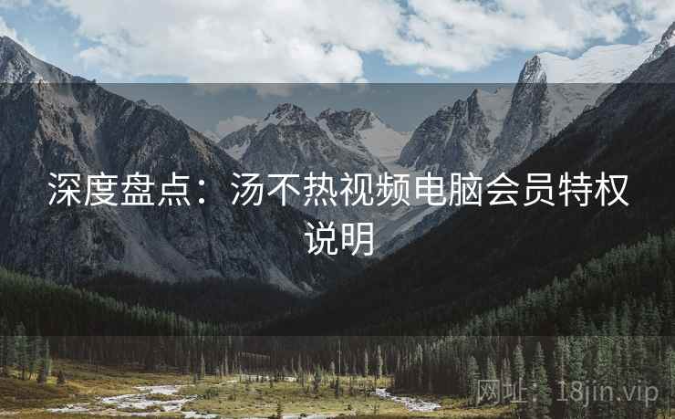 深度盘点：汤不热视频电脑会员特权说明