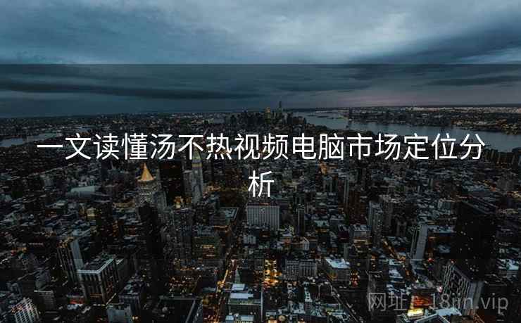 一文读懂汤不热视频电脑市场定位分析