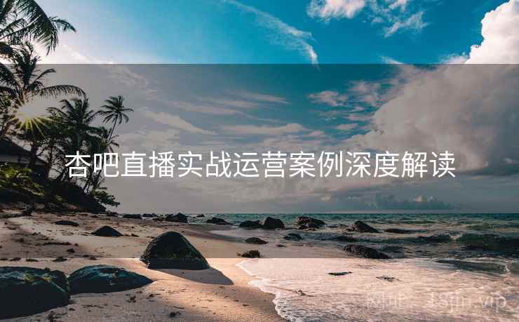 杏吧直播实战运营案例深度解读